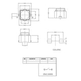 SKPMAPE010 6*6 Silent Tactile Switch EOPASACIA