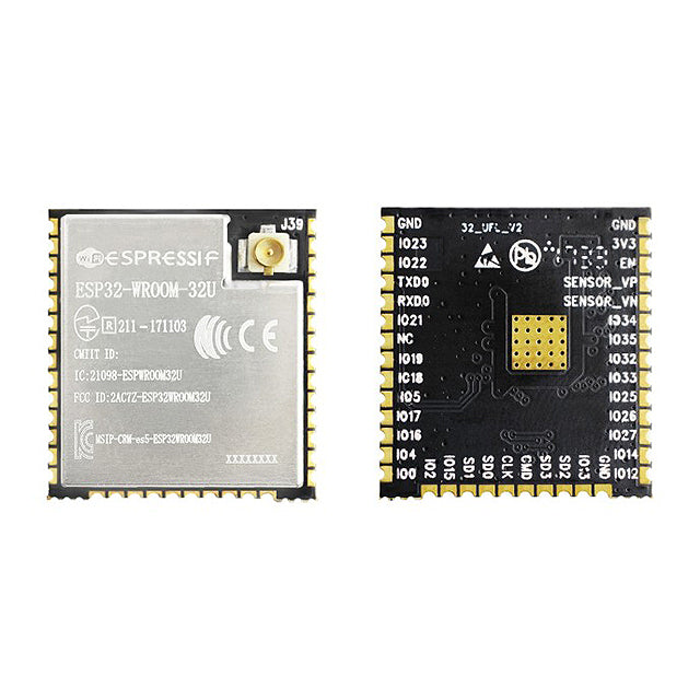 ESP32-WROOM-32U-N4 4MB Flash WiFi + BT + BLE Module