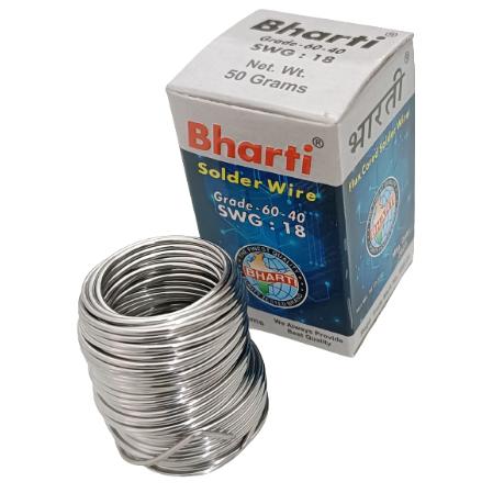 Bharti 18 SWG Flux Cored 50gm Solder Wire