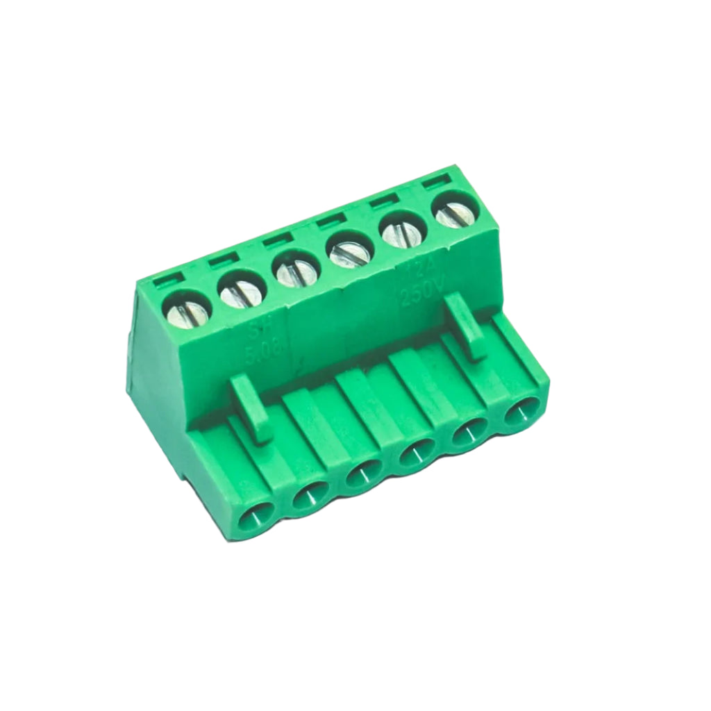 6 Pin Female Plug-in Screw Terminal Block Connector