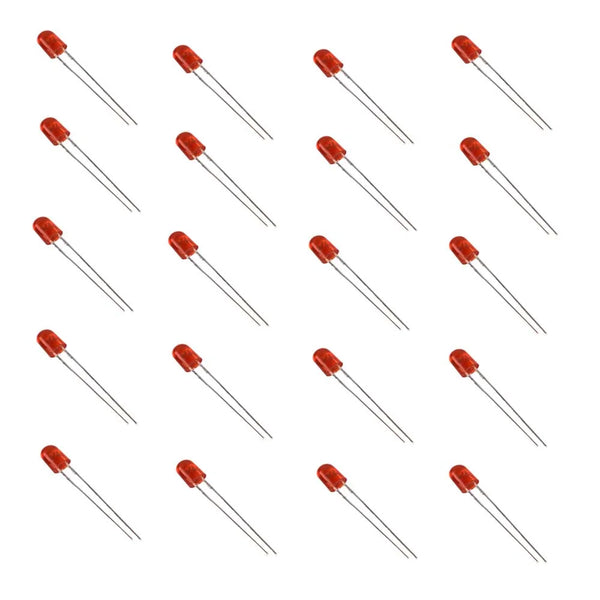 546 Oval Red LED(300-400mcd)