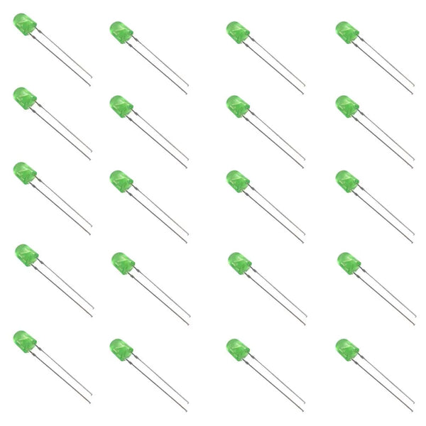 546 Oval Green LED(400-600mcd)