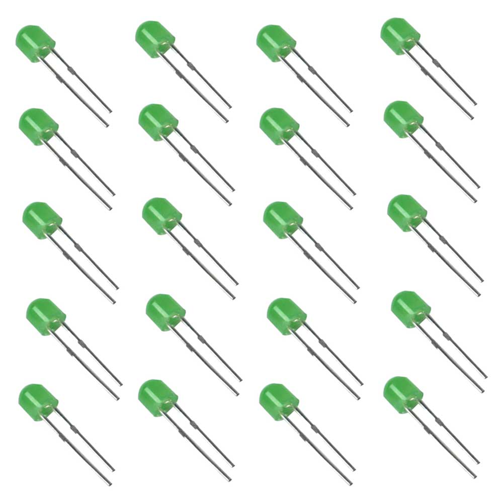 4.8mm 360 Degree Green Diffused LED(1000-1200mcd)