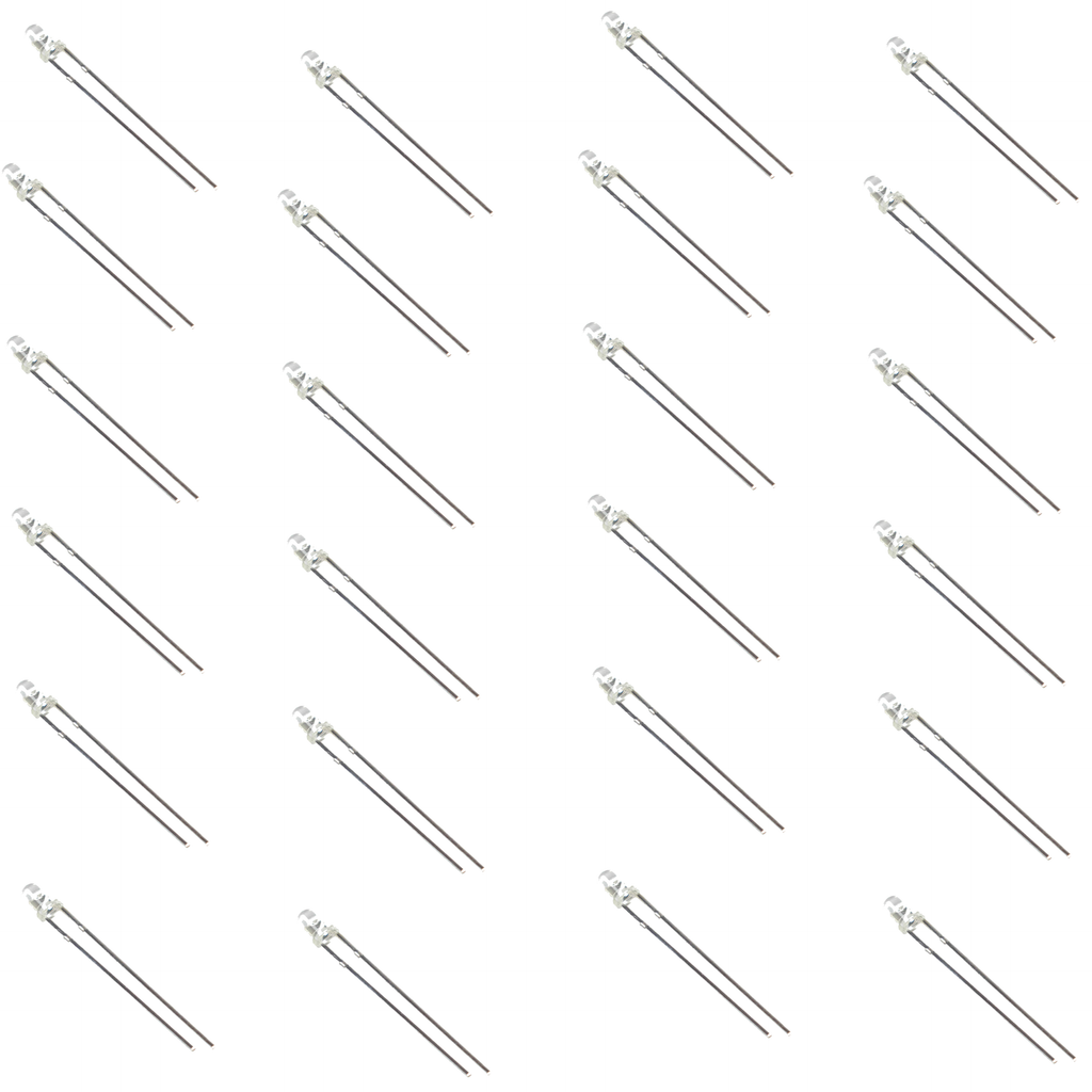 3mm Clear Green LED (4000-6000mcd)