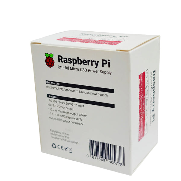 Raspberry Pi Official micro USB Power Supply