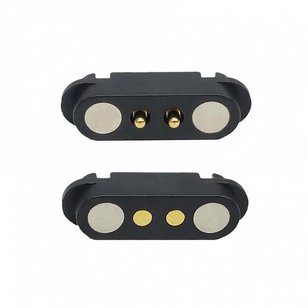 2P Magnetic Spring Loaded Pogo Pin Male Female Connector Socket – 2.54mm Pitch DIP