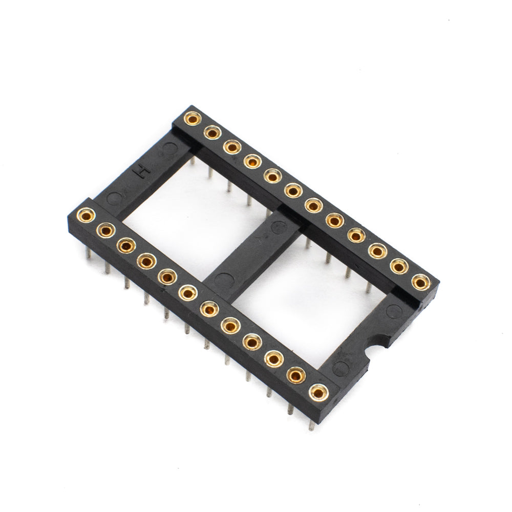 Ic Pin Base Buy 24 Pin Machined IC Base Wide 2.54mm Pitch at electronifyindia.com ...