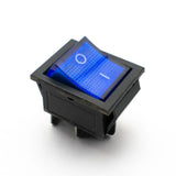 KCD4 16A 250V DPST ON-OFF Rocker Switch with Blue Light