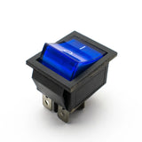 KCD4 16A 250V DPST ON-OFF Rocker Switch with Blue Light