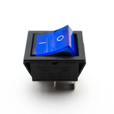 KCD4 16A 250V DPST ON-OFF Rocker Switch with Blue Light