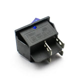 KCD4 16A 250V DPST ON-OFF Rocker Switch with Blue Light