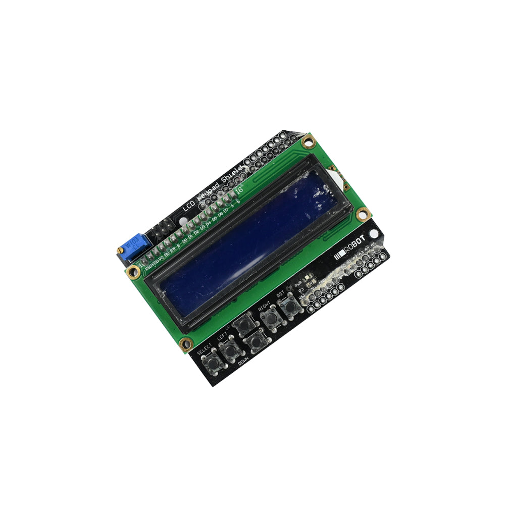 16x2 Blue Backlight LCD Keypad Shield for Arduino – ElectronifyIndia