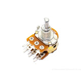 47k ohm Dual Gang Rotary Potentiometer - 6 Pin D Type Shaft