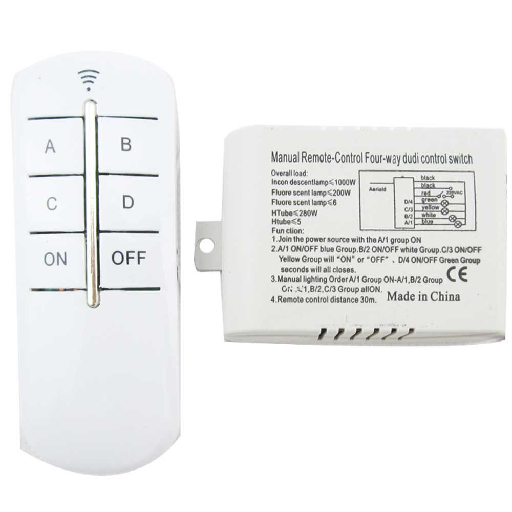 4 Way Remote Module 4 way Remote Control Light Switch 220V – ElectronifyIndia