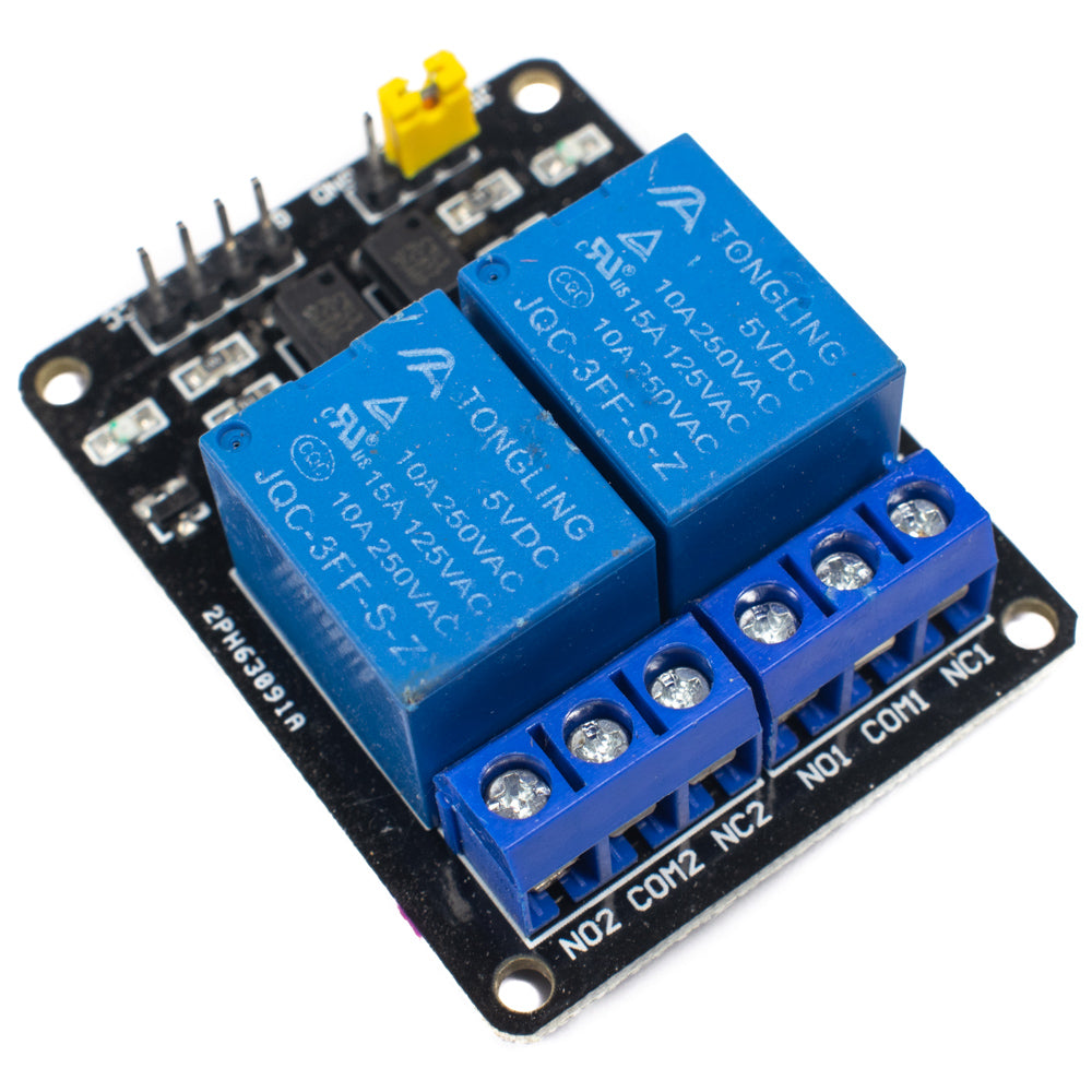 Buy 2 channel relay module with optocoupler Online in India ...