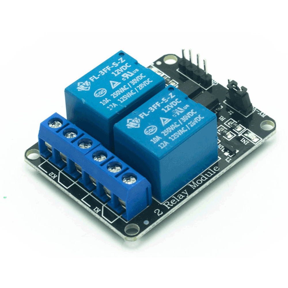 Buy 2 Channel 12V Relay Module with Optocoupler at electronifyindia.com ...