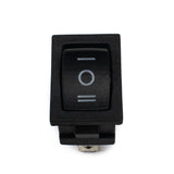 6A 250V SPDT Rocker Black Switch
