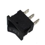 6A 250V SPDT Rocker Black Switch