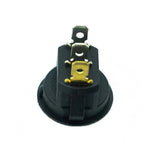 6A 250V AC SPST ON-OFF Round Rocker Switch with Blue Light