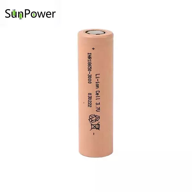 Sunpower 18650 Li-ion Battery 3.7V 3000mAh 10C