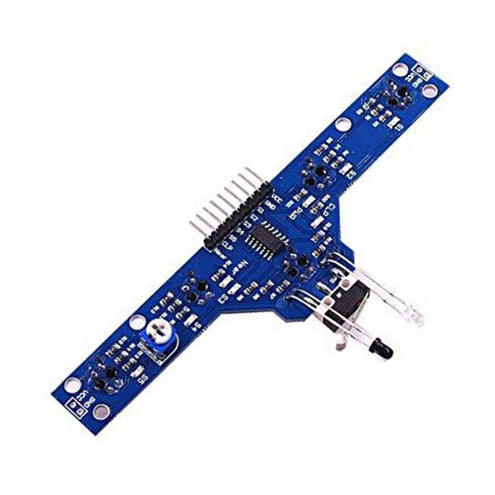5 Way IR Array with Bump Switch (Line Sensor Array) – ElectronifyIndia
