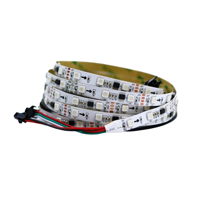 Buy WS2818A RGB Addressable LED Pixel Strip Light 5V DC Programmable at ...