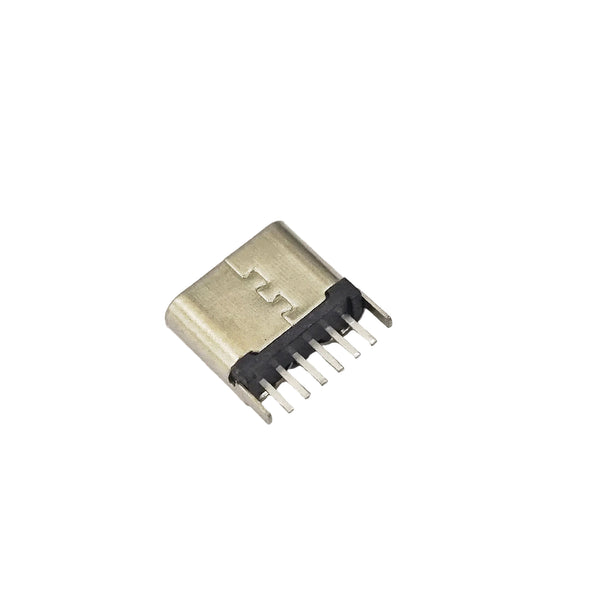 6.8mm USB Type C 6 Pin Vertical Connector Male