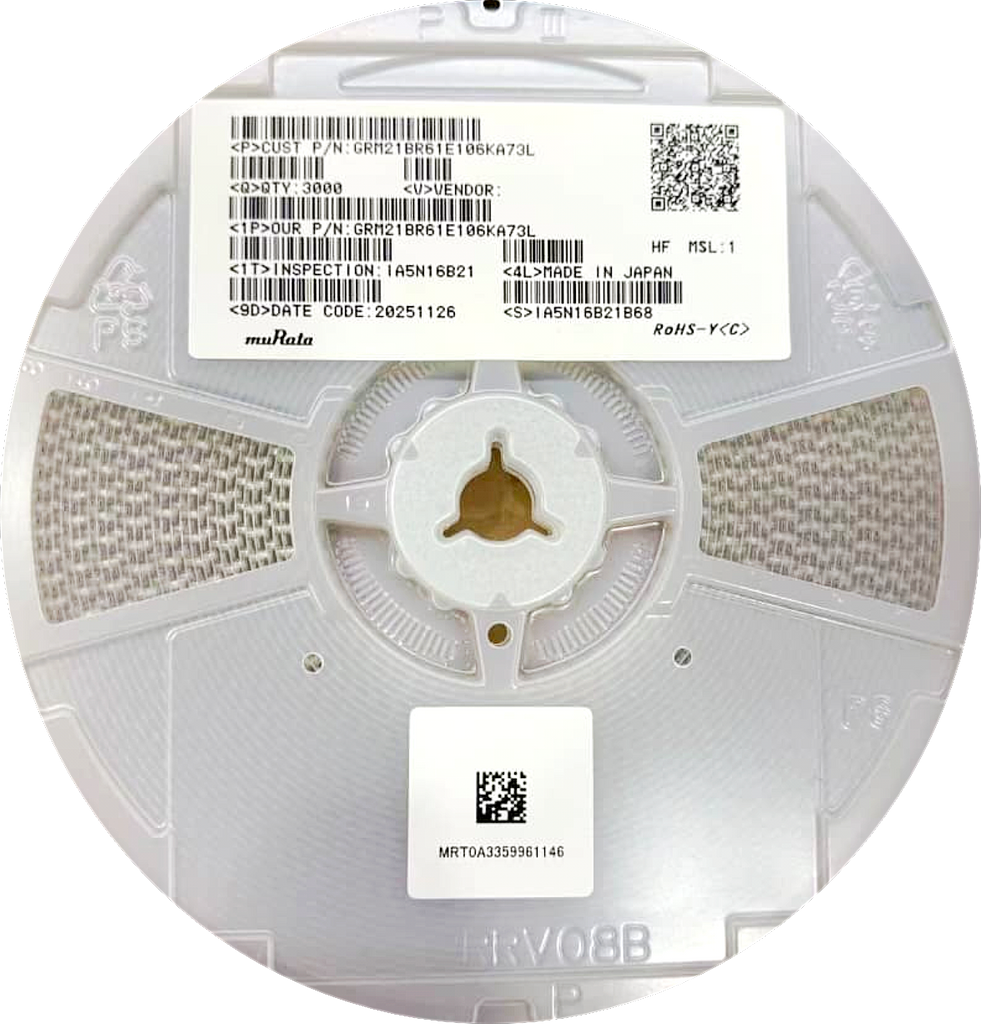 Murata 10µF 0805 25V X5R SMD Ceramic Capacitor